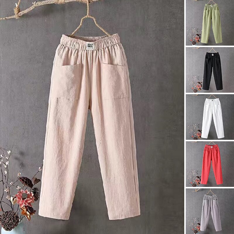 OLIVIA | Linen blend Trousers