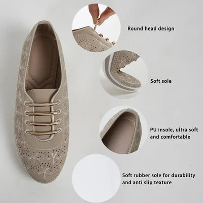 LAYLA | CASUAL LOW TOP WEDGE ORTHOPEDIC SNEAKERS