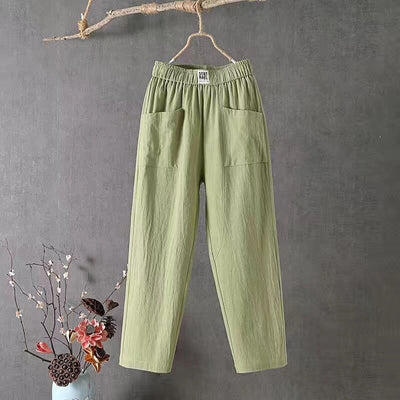 OLIVIA | Linen blend Trousers