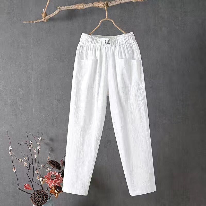 OLIVIA | Linen blend Trousers