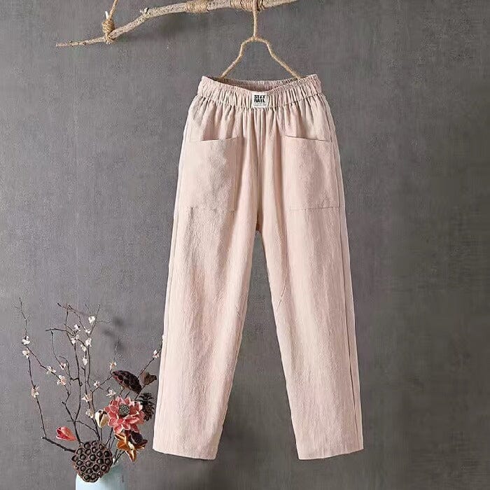 OLIVIA | Linen blend Trousers