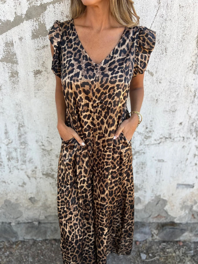 Liza - Leopard Pants suit