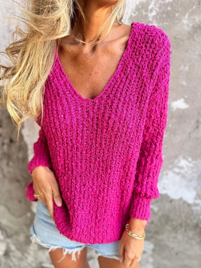 Amber | Cozy Textured Knit Sweater