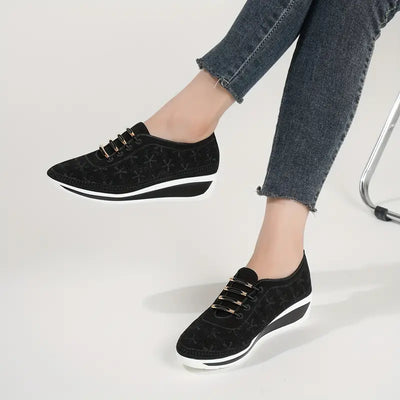 LAYLA | CASUAL LOW TOP WEDGE ORTHOPEDIC SNEAKERS