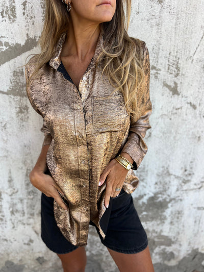 SYLVIA - Luxe Button-Down Shirt