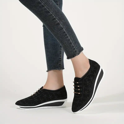 LAYLA | CASUAL LOW TOP WEDGE ORTHOPEDIC SNEAKERS