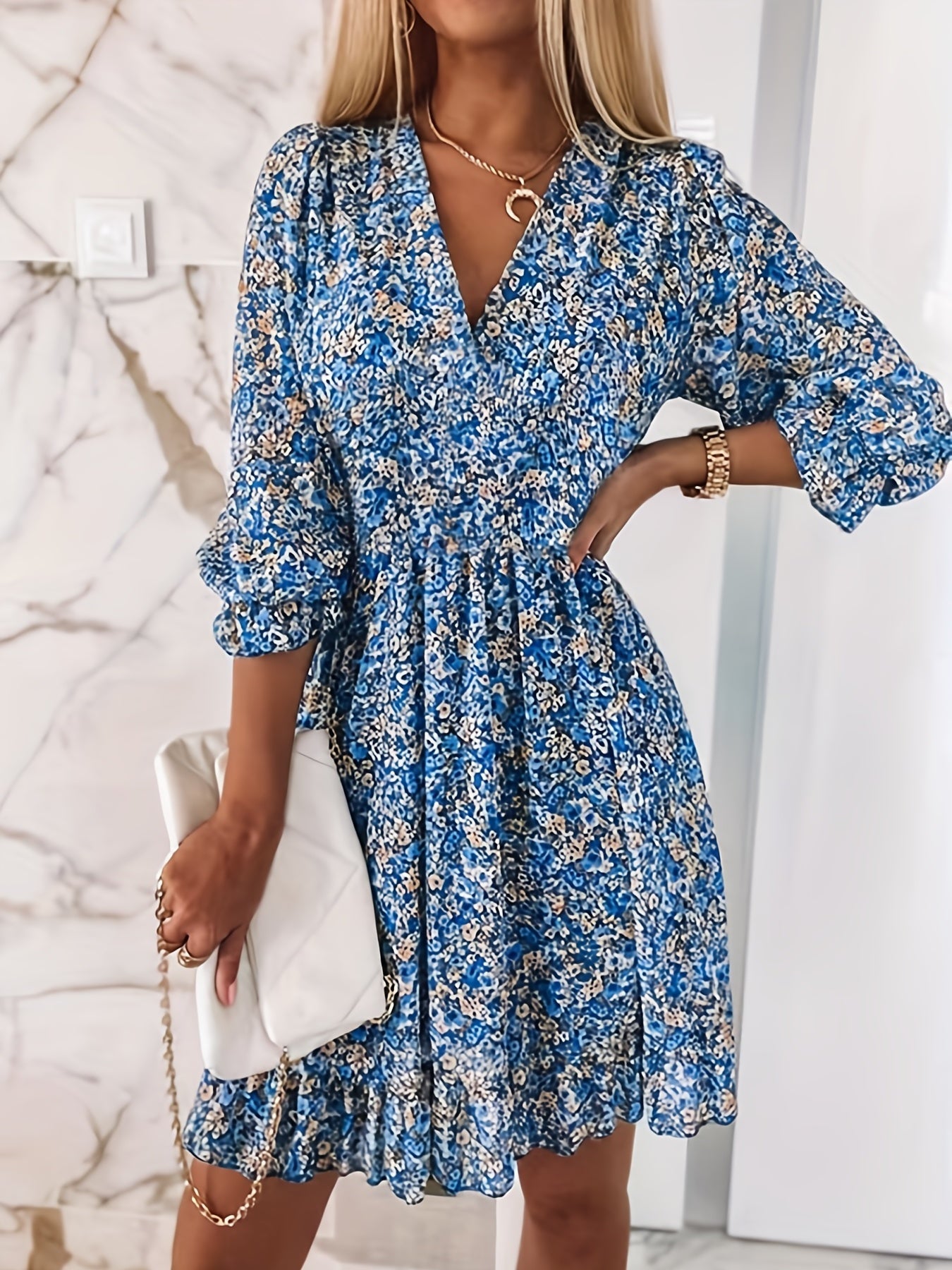 Alina | Flutter Sleeve Dress