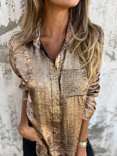 SYLVIA - Luxe Button-Down Shirt