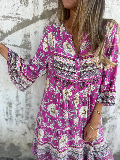 Kelly | Floral Resort-Style Mini Dress