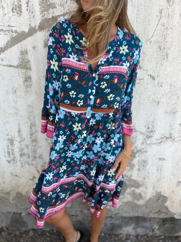 Kelly | Floral Resort-Style Mini Dress