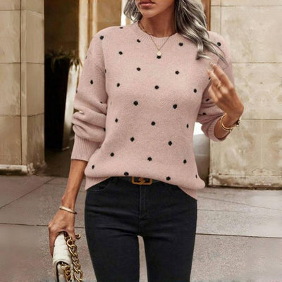 Nicole | Polka Dot Knitted Sweater