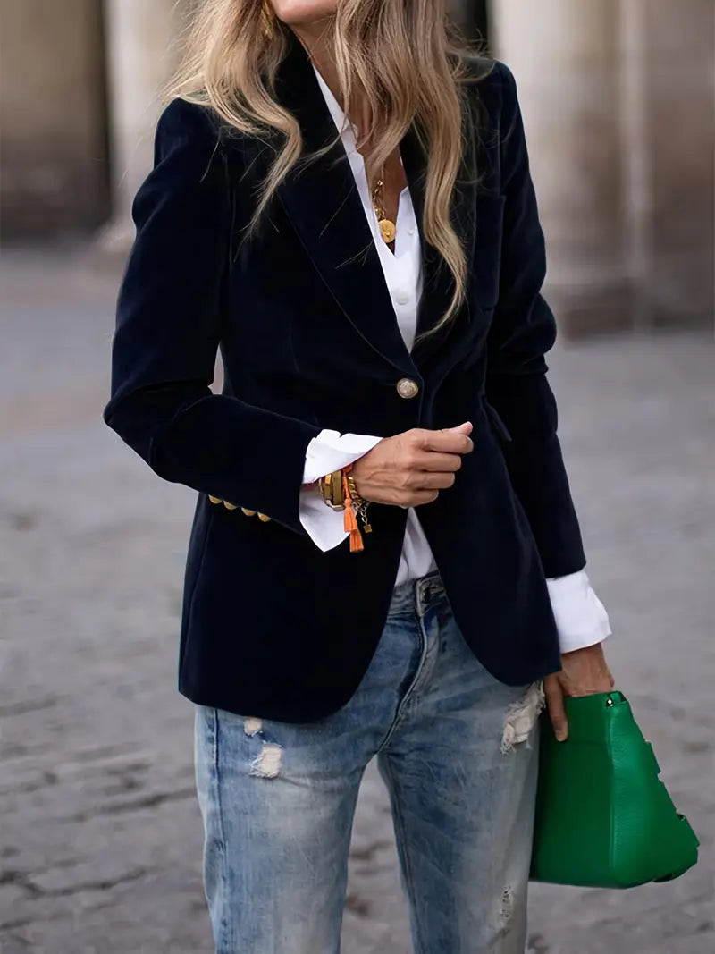 Isabella - Elegant velvet blazer