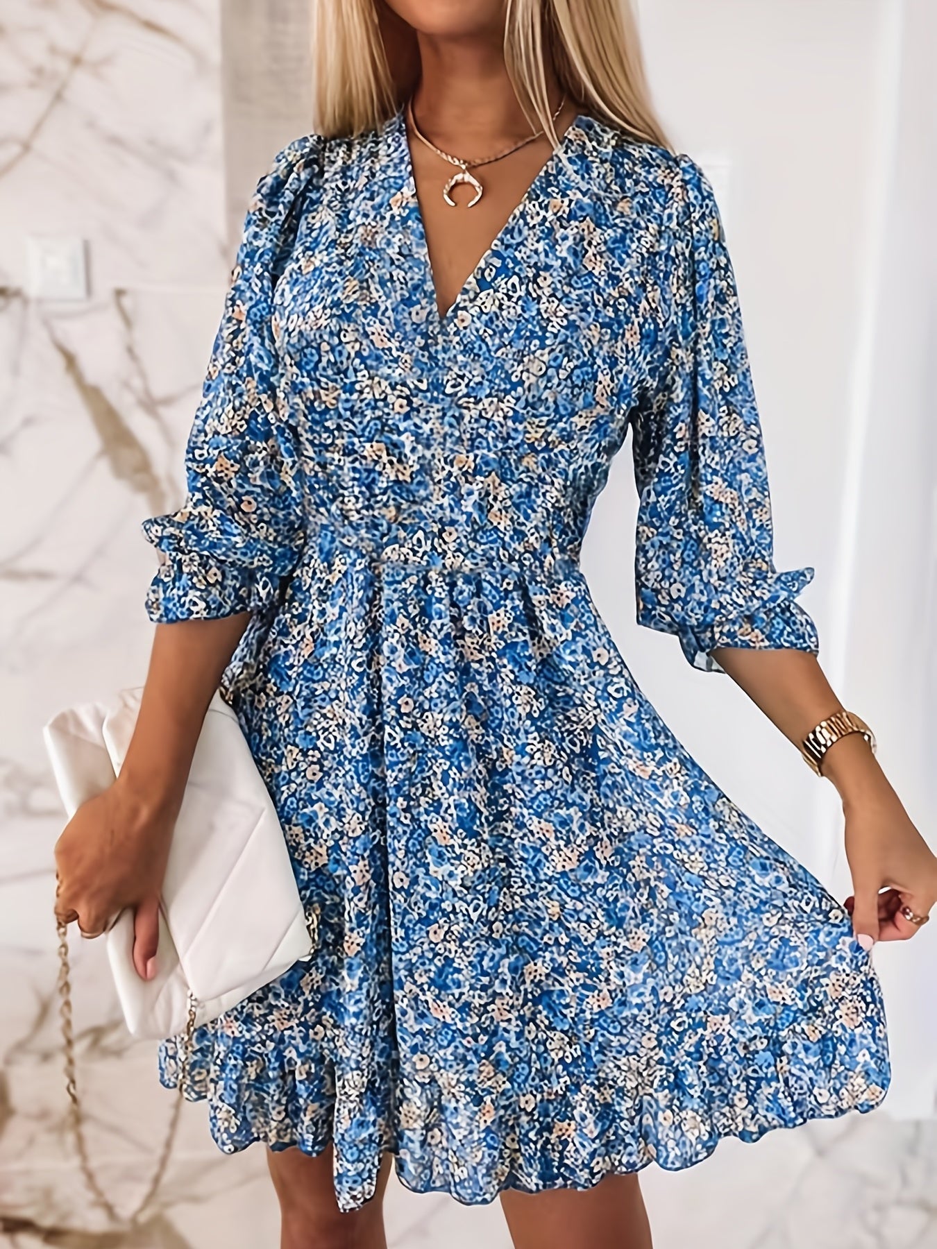 Alina | Flutter Sleeve Dress