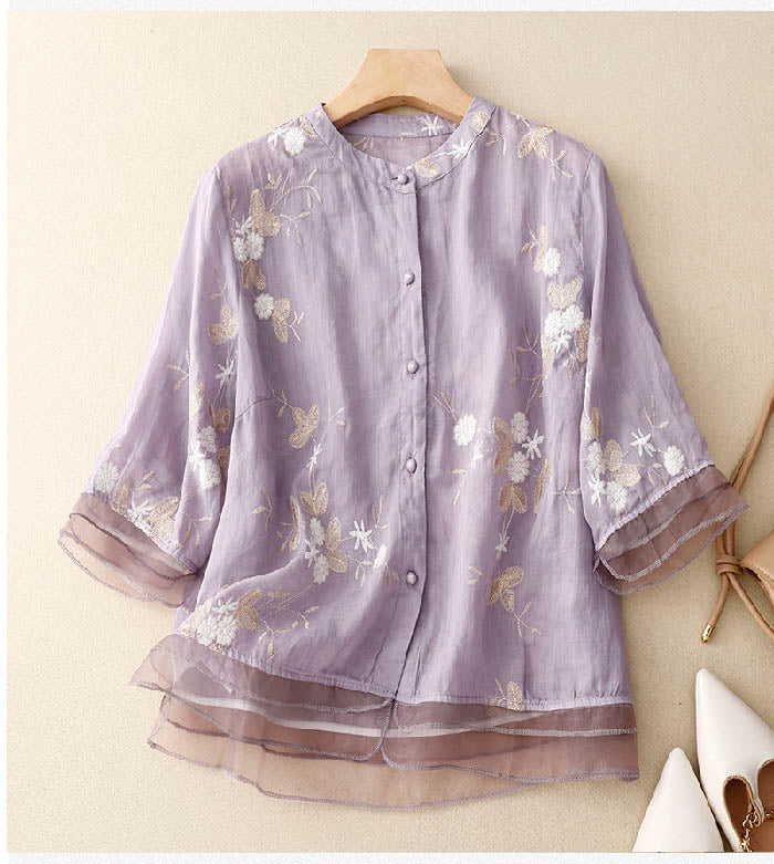 Eloise | Elegant Embroidered Blouse